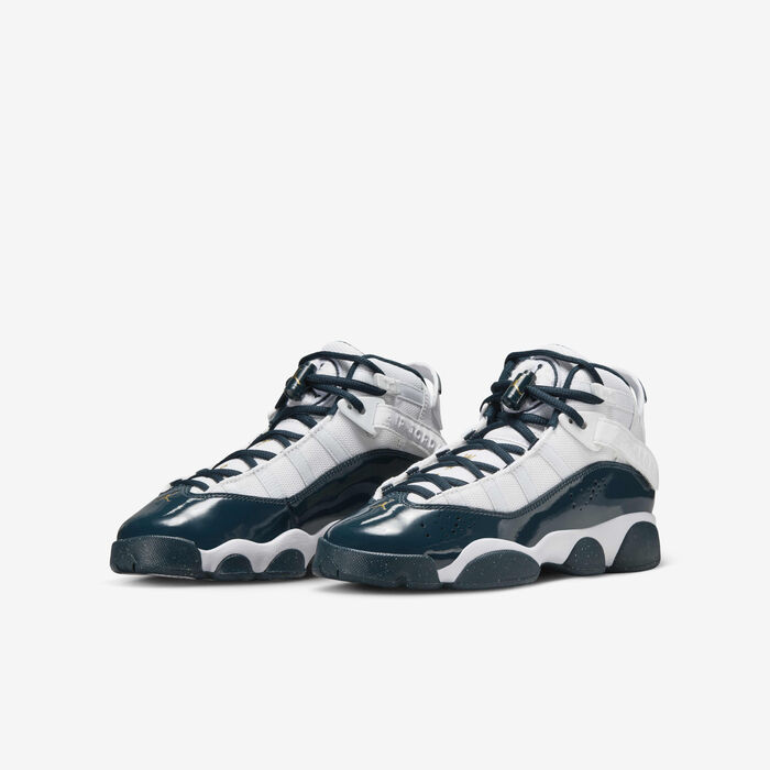 Jordan Kids' 6 Rings Shoes White Jordan Kids' 6 Rings Shoes White image number 4
