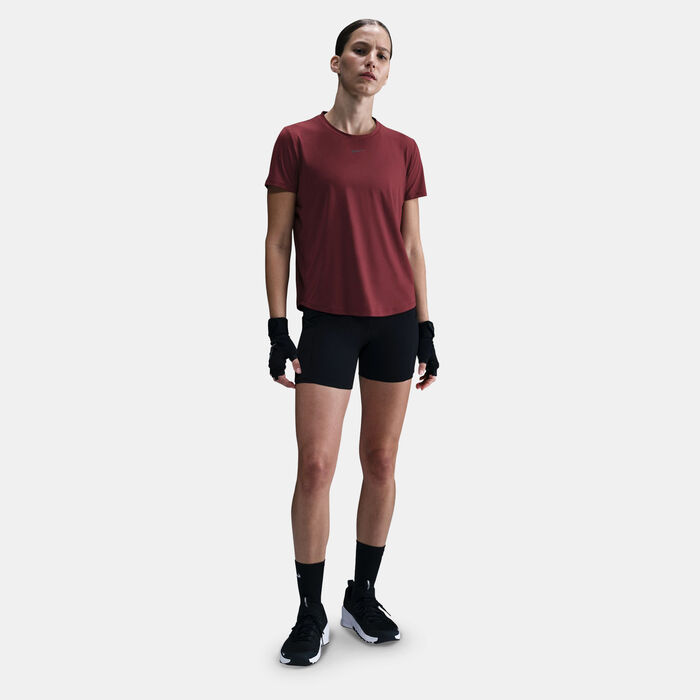 Nike Women's One Classic Dri-FIT Training T-Shirt Maroon Nike Women's One Classic Dri-FIT Training T-Shirt Maroon image number 2