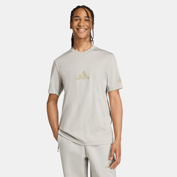adidas Men's Z.N.E. T-Shirt Grey adidas Men's Z.N.E. T-Shirt Grey image number 0