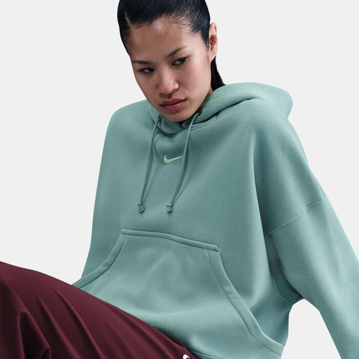 Nike Women's Sportswear Phoenix Fleece Hoodie Grey image number 3