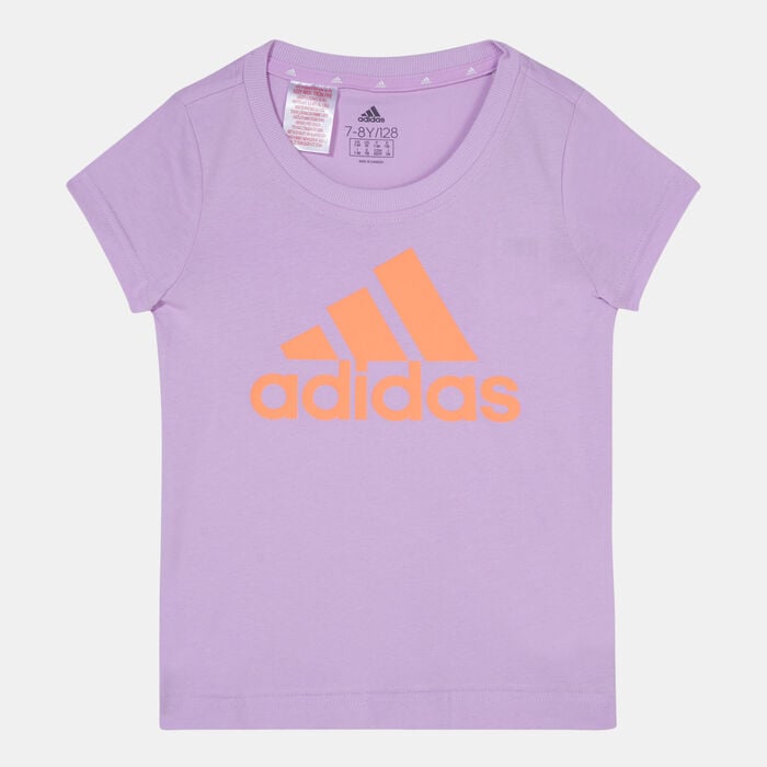 adidas Kids' Essential Big Logo T-Shirt Purple adidas Kids' Essential Big Logo T-Shirt Purple image number 0
