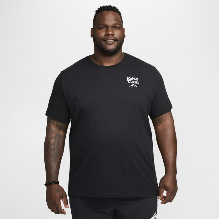 Nike Men's Dri-FIT Running T-Shirt Black Nike Men's Dri-FIT Running T-Shirt Black image number 6