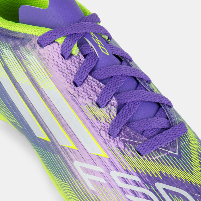 adidas Kids' F50 League Firm/Multi-Ground Football Shoes Purple adidas Kids' F50 League Firm/Multi-Ground Football Shoes Purple image number 4