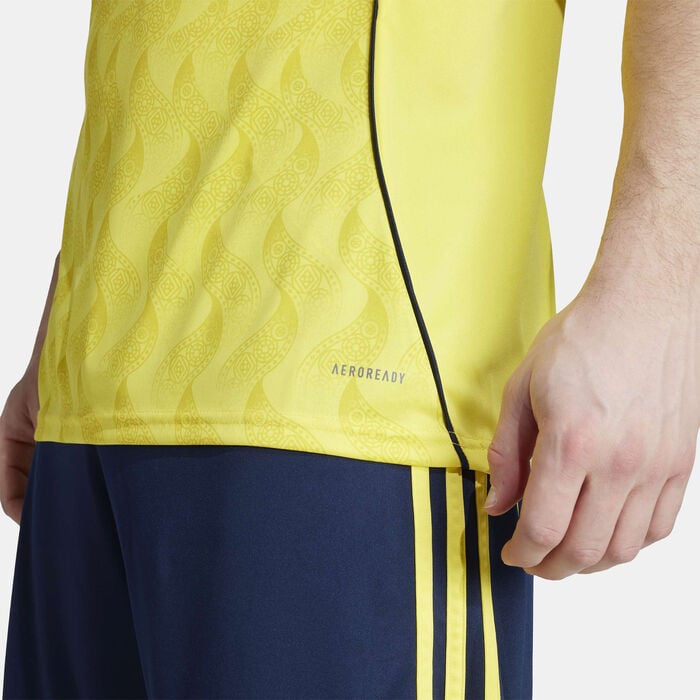 adidas Men's Al Nassr 25/26 Home Replica Football Jersey yellow adidas Men's Al Nassr 25/26 Home Replica Football Jersey yellow image number 4