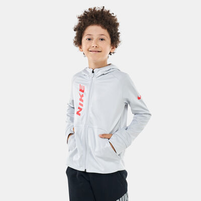 Nike Kids' Therma-FIT Sweatshirt White Nike Kids' Therma-FIT Sweatshirt White