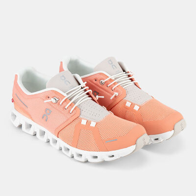 On Women's Cloud 5 Running Shoes Pink On Women's Cloud 5 Running Shoes Pink