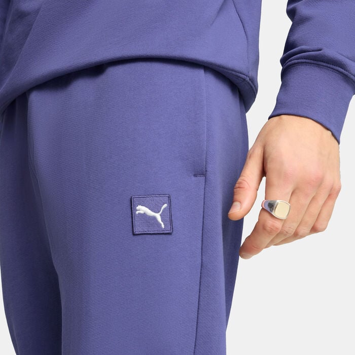 PUMA Men's Essentials Elevated Sweatpants Purple PUMA Men's Essentials Elevated Sweatpants Purple image number 4
