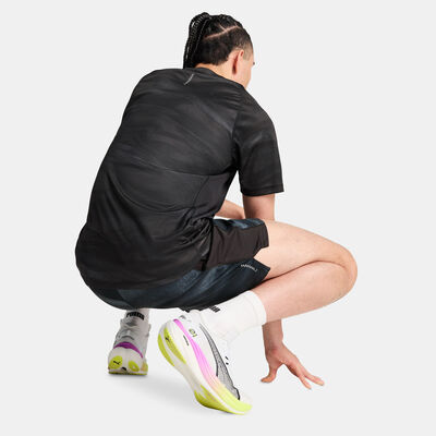 PUMA Men's VELOCITY Allover Print Running T-Shirt Black