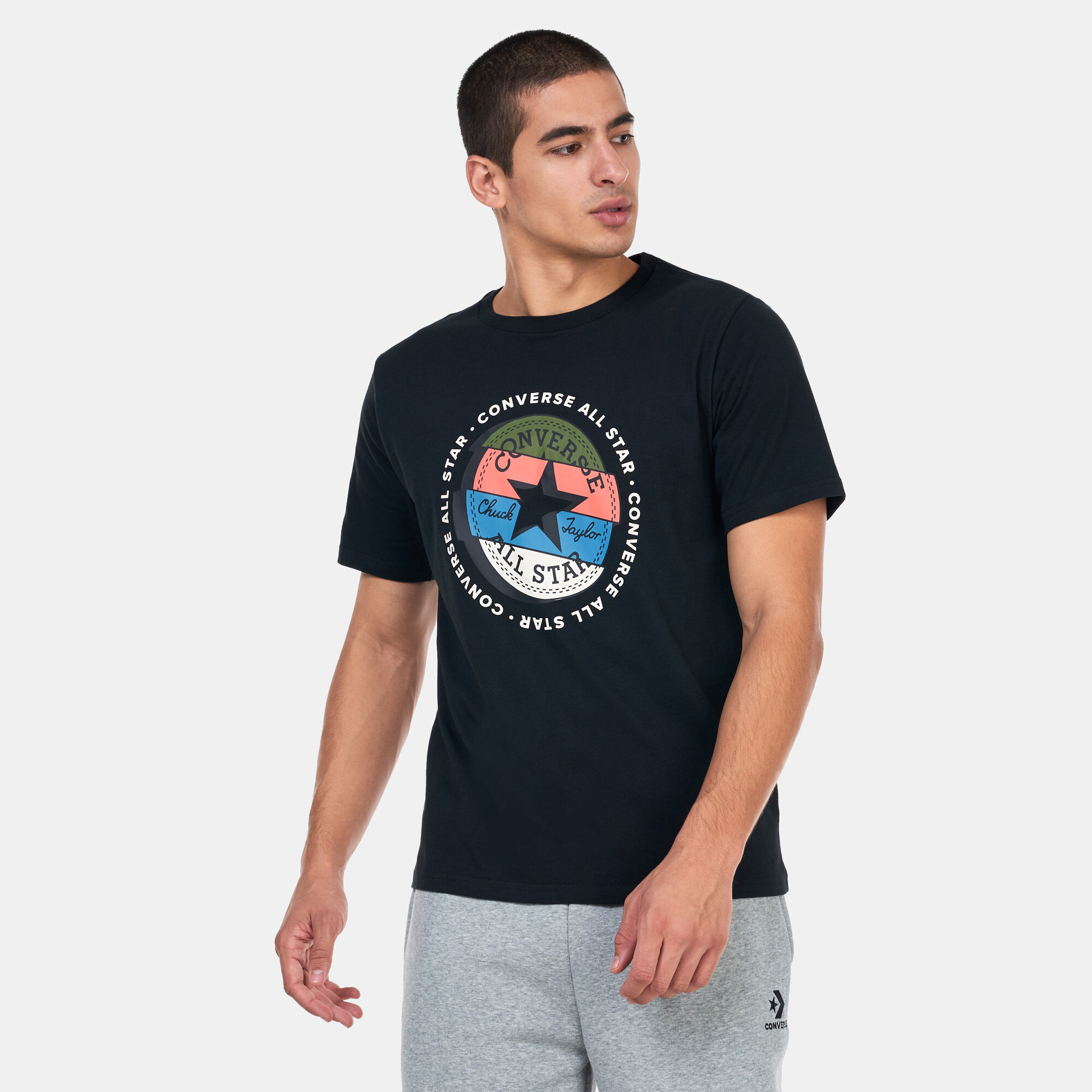 Buy Converse Men s Chuck Taylor Patch Remix T Shirt Black in KSA SSS
