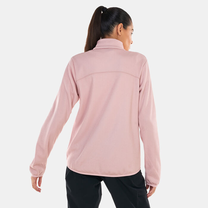 Columbia Women's Hike Tech Fleece Full-Zip Hoodie Red Columbia Women's Hike Tech Fleece Full-Zip Hoodie Red image number 1