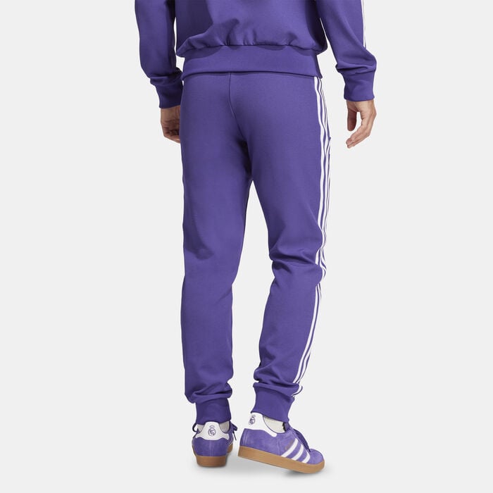 adidas Men's Real Madrid Terrace Icons Track Pants Purple adidas Men's Real Madrid Terrace Icons Track Pants Purple image number 1