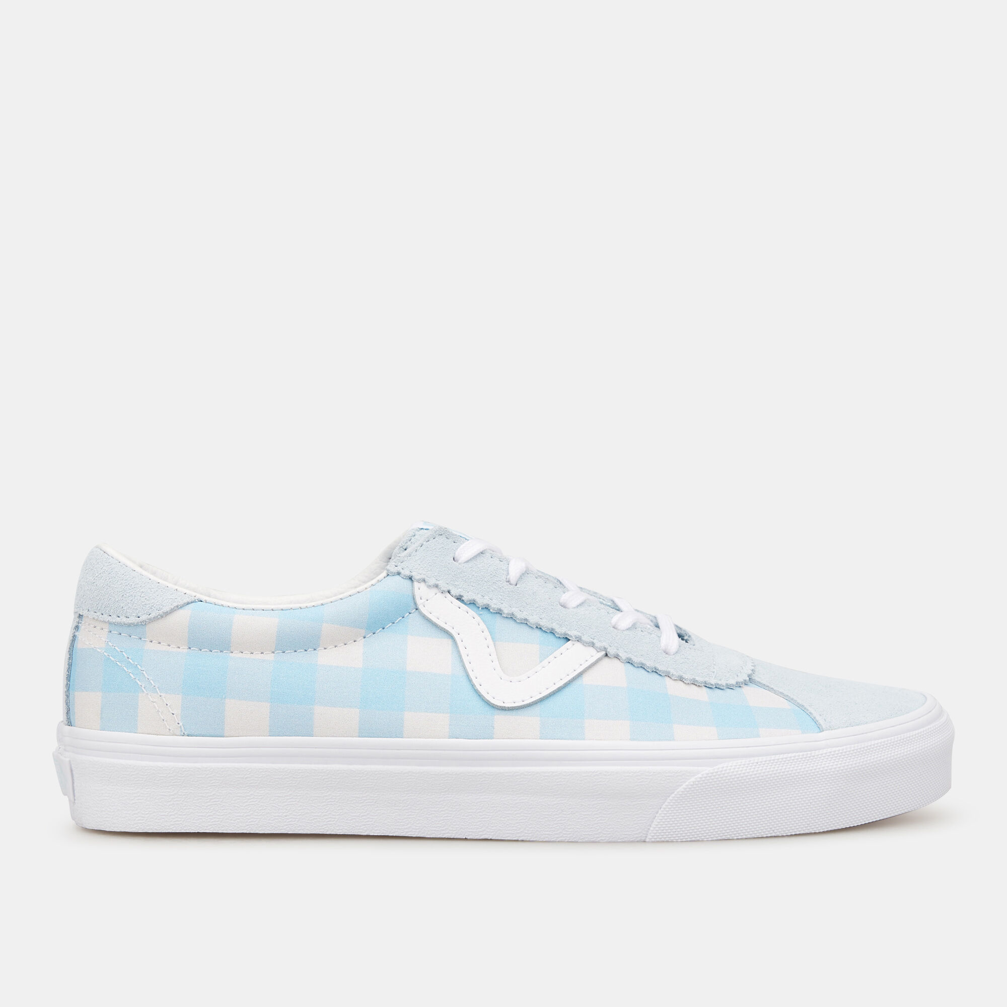 Vans gingham blue cheap
