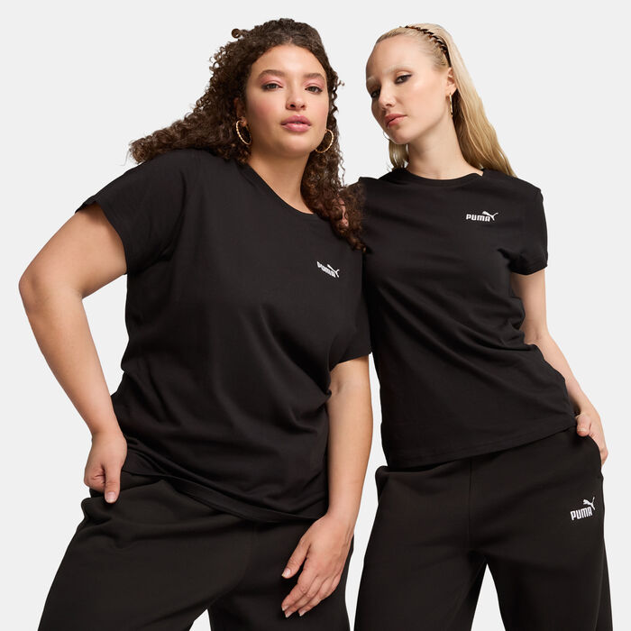 PUMA Women's Essentials No. 1 Logo T-Shirt Black image number 0
