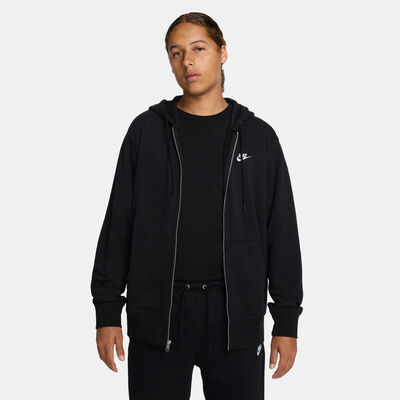 Nike Men's Club French Terry Full-Zip Hoodie Black