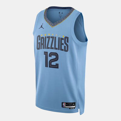Jordan Men's NBA Ja Morant Memphis Grizzlies Statement Edition Swingman Basketball Jersey Blue Jordan Men's NBA Ja Morant Memphis Grizzlies Statement Edition Swingman Basketball Jersey Blue