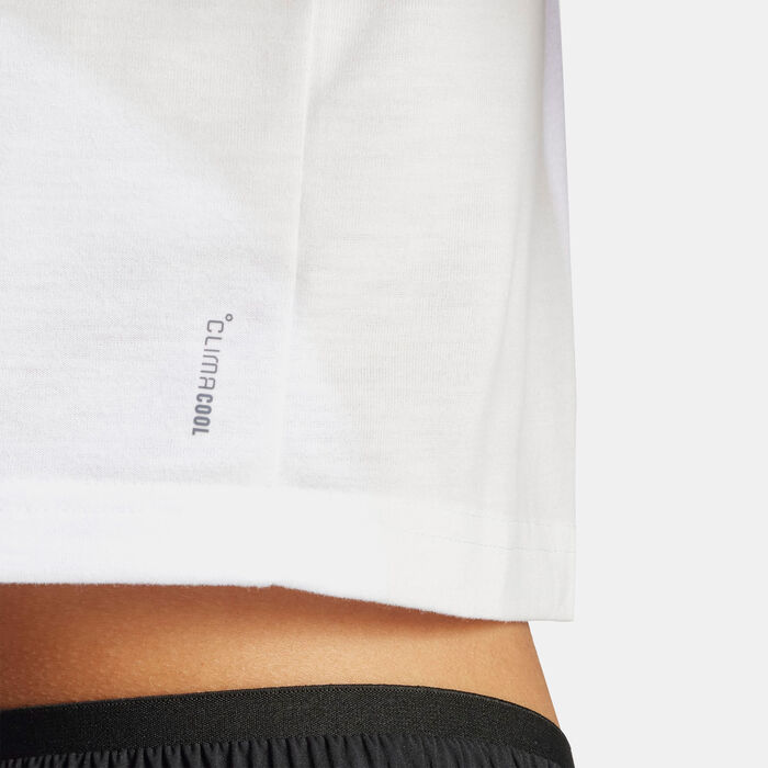 adidas Women's Train Essentials Boxy Training T-Shirt White adidas Women's Train Essentials Boxy Training T-Shirt White image number 3