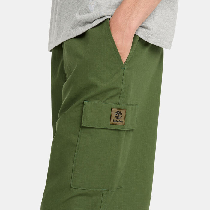 Timberland Men's Woven Badge Ripstop Cargo Pants Green Timberland Men's Woven Badge Ripstop Cargo Pants Green image number 3