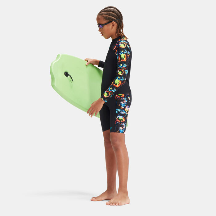 Speedo Kids' Digital Panel Swimming Jammers Black image number 1