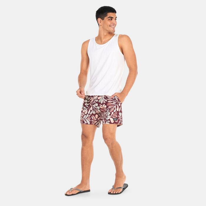 Speedo Men's Printed Leisure 16 Swimming Shorts Red image number 2