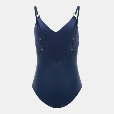 Speedo Women's Shaping Strappy One-Piece Swimsuit Blue