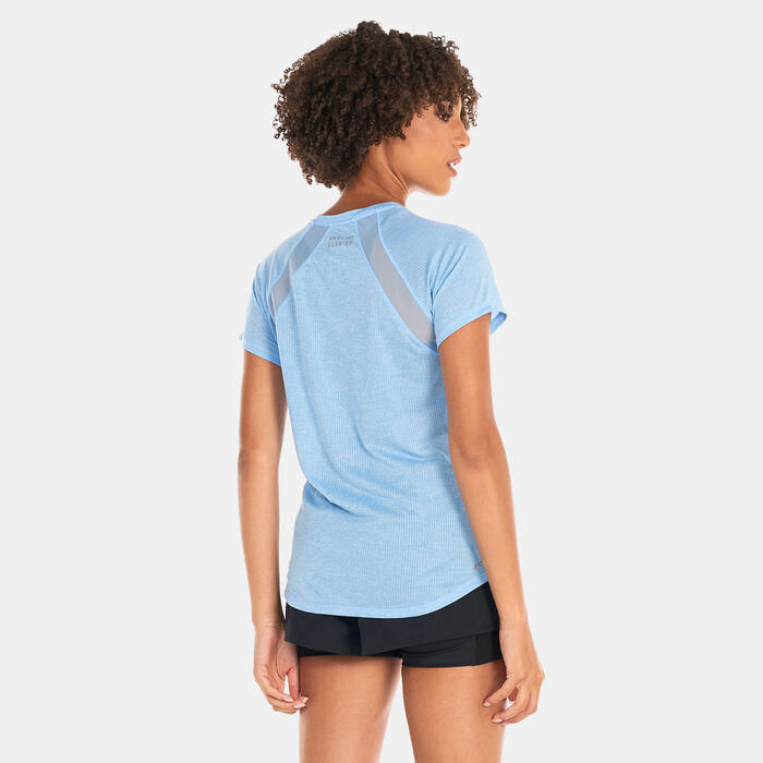 New Balance Women's Impact Run T-Shirt Blue New Balance Women's Impact Run T-Shirt Blue image number 1