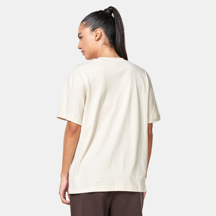 New Balance Women's Athletics Jersey T-Shirt Beige New Balance Women's Athletics Jersey T-Shirt Beige image number 2