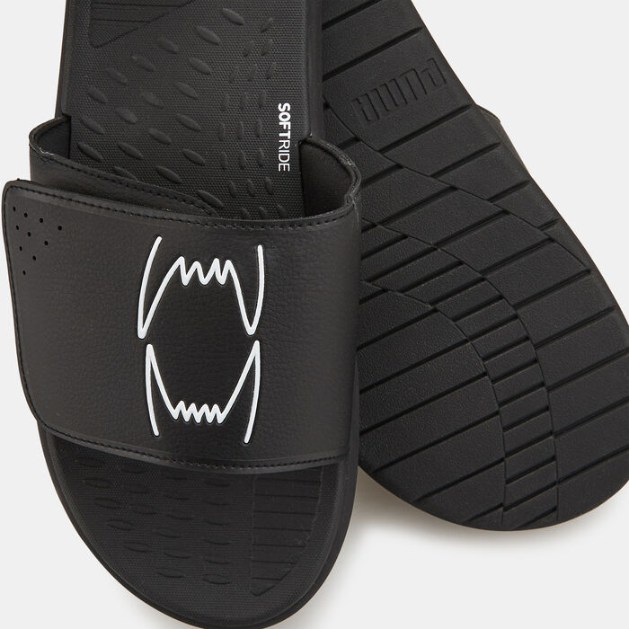 PUMA Men's Softride V BB Jaws Slides Black PUMA Men's Softride V BB Jaws Slides Black image number 2