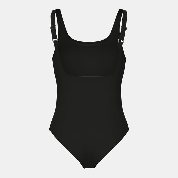 Arena Women's Isa Squared Back Swimsuit Black Arena Women's Isa Squared Back Swimsuit Black image number 1