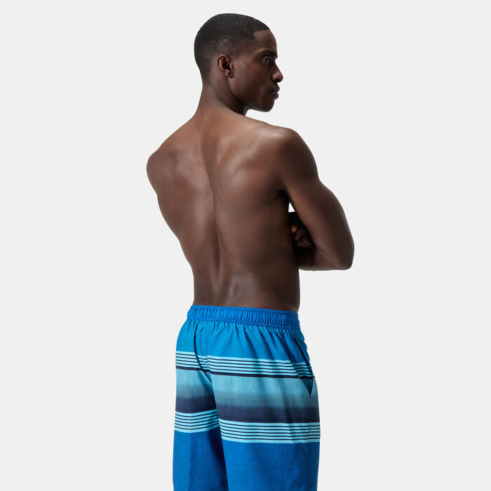 Speedo Men's Printed Bondi Swimming Shorts Blue image number 1