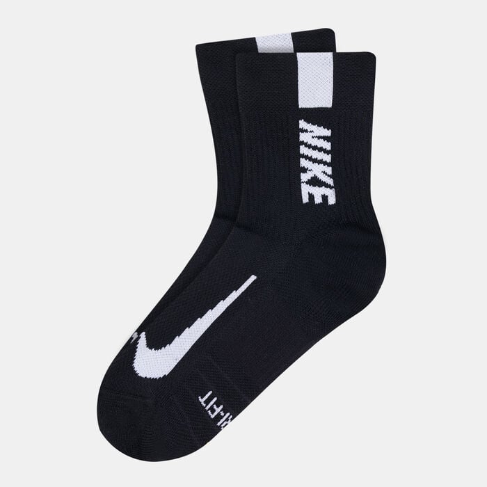 Nike Multiplier Ankle Socks (2 Pack) Black Nike Multiplier Ankle Socks (2 Pack) Black image number 0