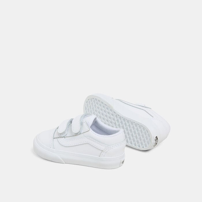 Vans Kids' Old Skool Unisex Shoes (Baby and Toddler) White Vans Kids' Old Skool Unisex Shoes (Baby and Toddler) White image number 2