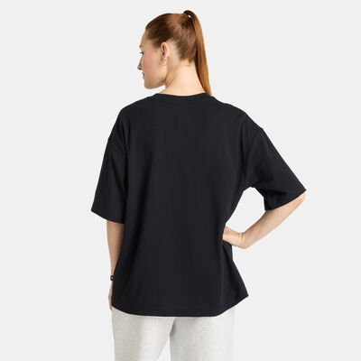 New Balance Women's Athletics Flower T-Shirt Black