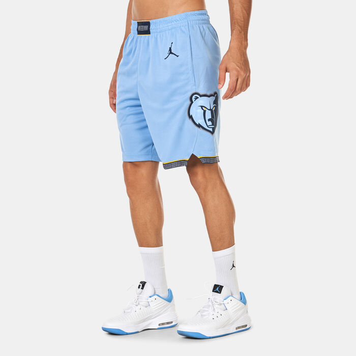 Jordan Men's 24/25 NBA Memphis Grizzlies Statement Edition Swingman Basketball Shorts Blue Jordan Men's 24/25 NBA Memphis Grizzlies Statement Edition Swingman Basketball Shorts Blue image number 0