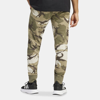 adidas Men's Seasonal Essentials Camouflage Sweatpants Green adidas Men's Seasonal Essentials Camouflage Sweatpants Green