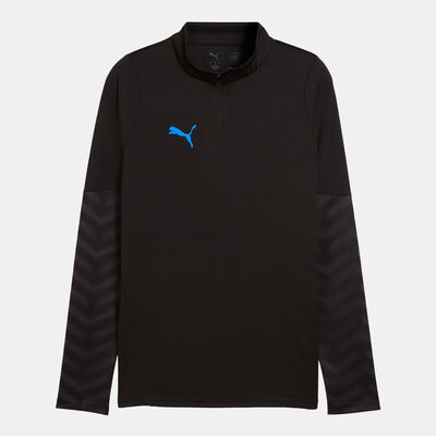 PUMA Men's individualCUP 1/4-Zip Football Top Black