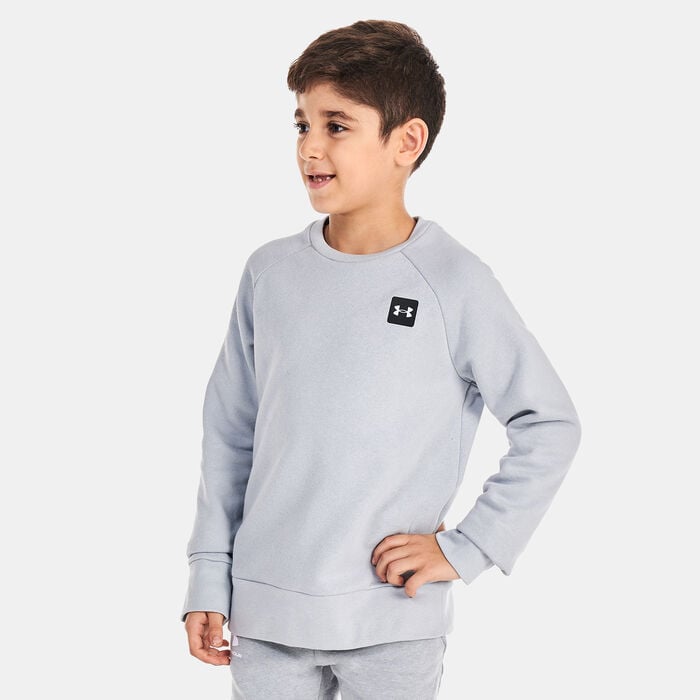 Under Armour Kids' UA Rival Fleece Sweatshirt Grey Under Armour Kids' UA Rival Fleece Sweatshirt Grey image number 0