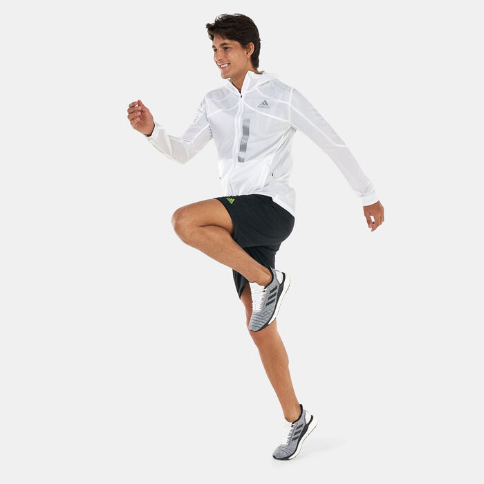 adidas Men's Marathon Translucent Jacket Blue adidas Men's Marathon Translucent Jacket Blue image number 2