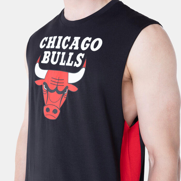 New Era Men's NBA Chicago Bulls Panel Sleeveless T-Shirt Black New Era Men's NBA Chicago Bulls Panel Sleeveless T-Shirt Black image number 2