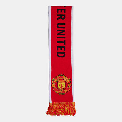 adidas Men's Manchester United Scarf Red
