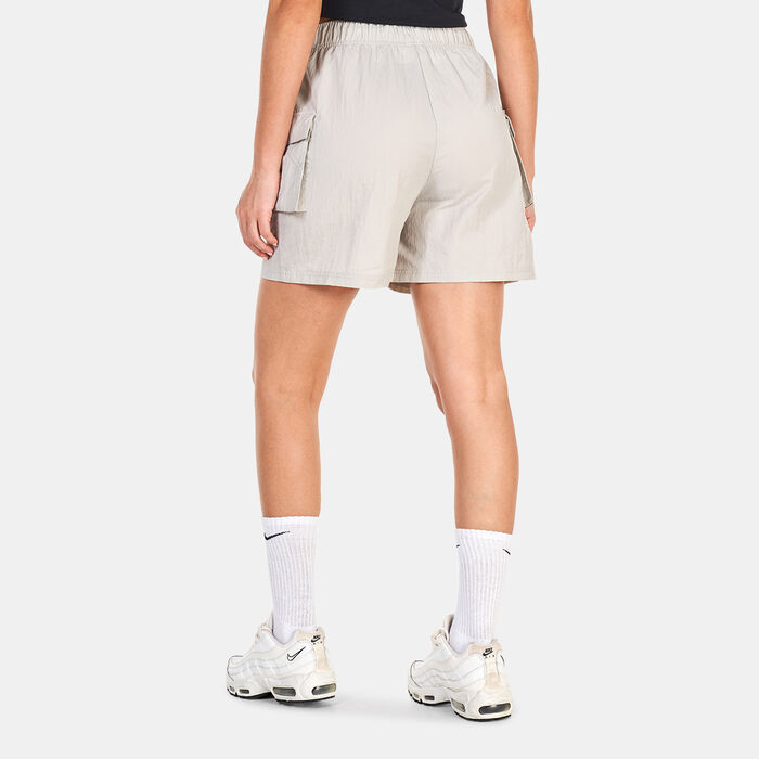 Nike Women's Sportswear Essential Woven Shorts Grey image number 1