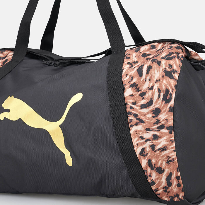 PUMA Women's Barrel Duffel Bag Black PUMA Women's Barrel Duffel Bag Black image number 3