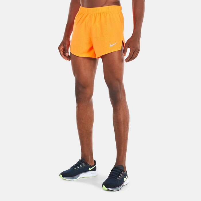 Nike Men's Dri-FIT Fast Running Shorts Orange image number 0