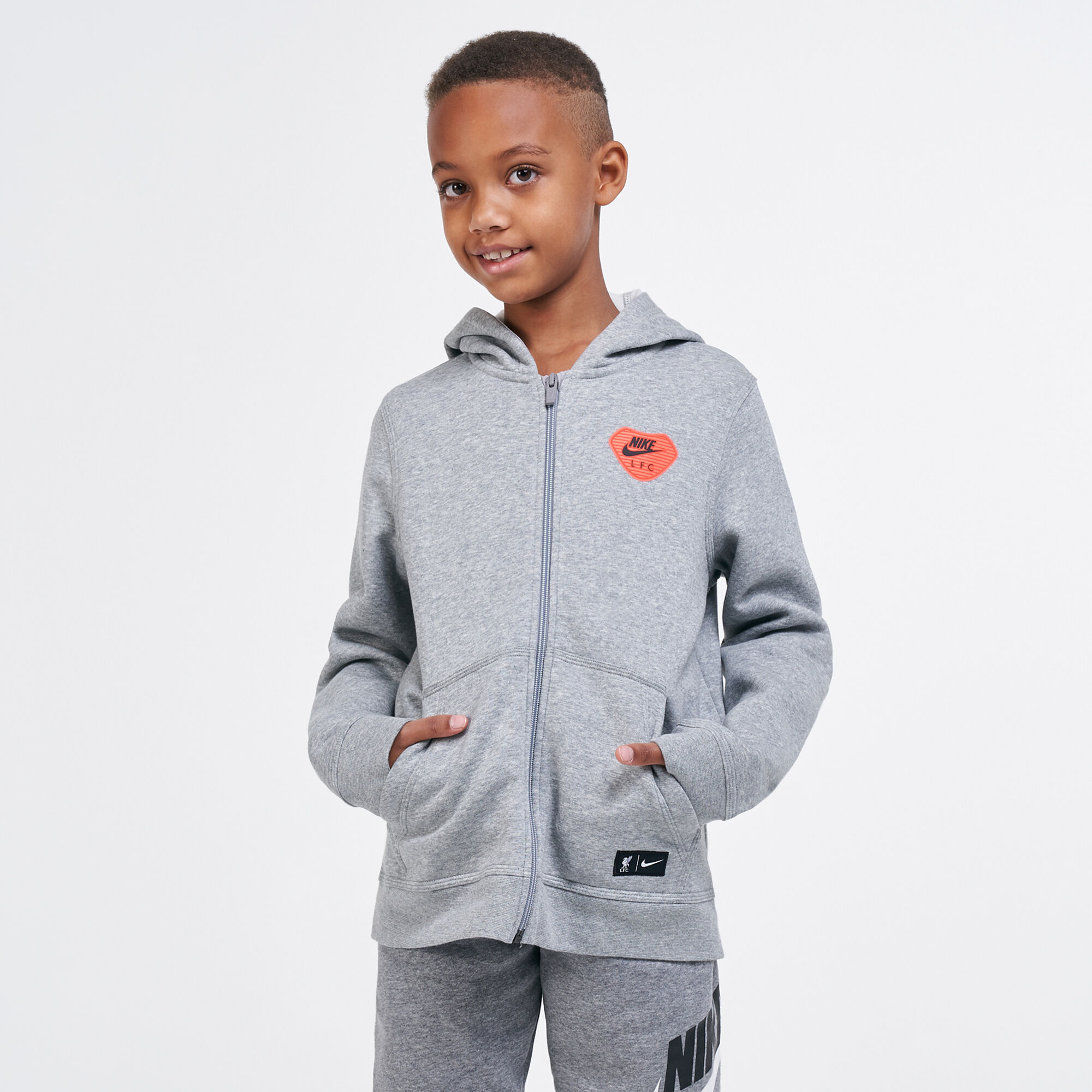 Kids Liverpool F.C. Full Zip Hoodie Older Kids