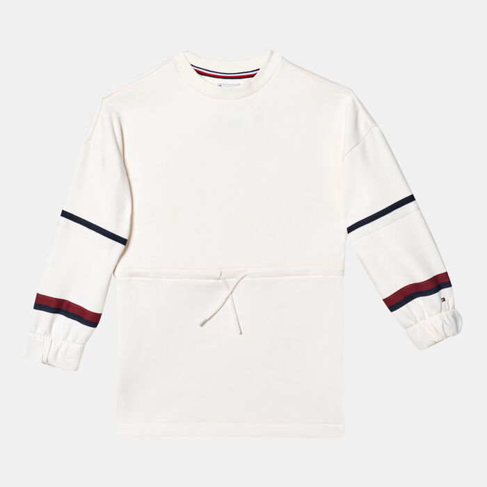 Tommy Hilfiger Kids' Global Stripe Sweater Dress White image number 0