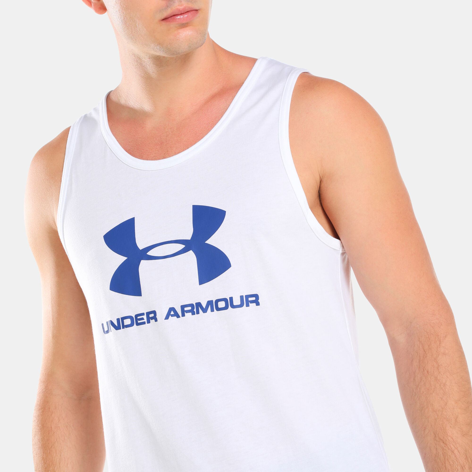 Under armour men's sportstyle logo tank top discount