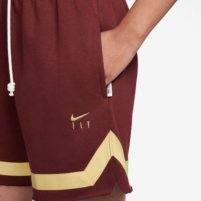 Nike Women's Swoosh Fly Basketball Shorts Maroon Nike Women's Swoosh Fly Basketball Shorts Maroon image number 2