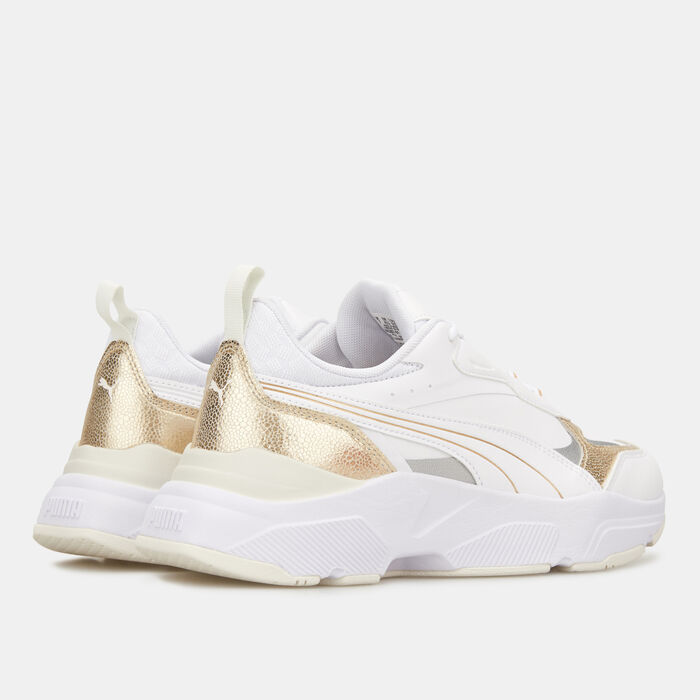 PUMA Women's Cassia Metallic Shine Shoes White image number 2