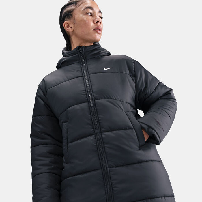 Nike Women's Sportswear Classic Therma-FIT Hooded Parka Black image number 3