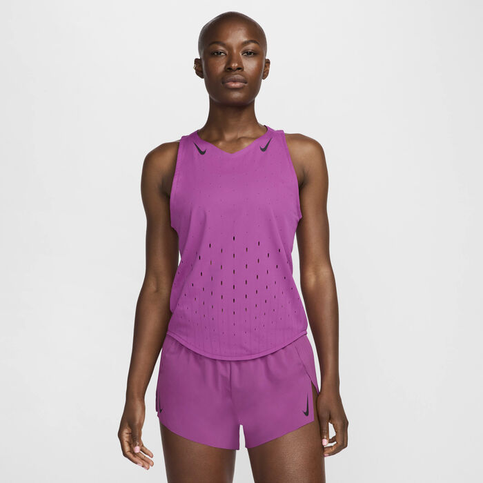 Nike Women's AeroSwift Dri-FIT ADV Running Vest Pink Nike Women's AeroSwift Dri-FIT ADV Running Vest Pink image number 0