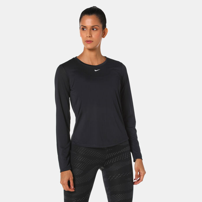 Nike Women's Dri-FIT One T-Shirt Black Nike Women's Dri-FIT One T-Shirt Black image number 0